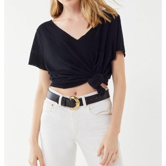 🖤 Urban Outfitters Slouchy Black Tee XS - Picture 3 of 6